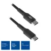ACT USB 2.0 įkrovimo ir duomenų laidas USB-C vyriškas - USB-C vyriškas, 1 m, nailono pynė