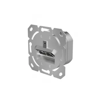 Hama 00200775 tinklo rozetė, CAT-6a, 10 Gbit/s, ekranuota, 2 prievadai, įmontuojama