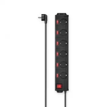 Hama 00223160 išmanusis ilgintuvas 6 kištukiniai lizdai 1,4 m 3680 W