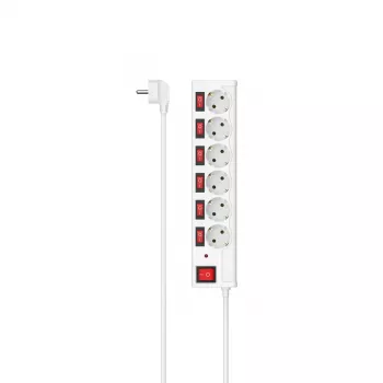 Hama 00223157 išmanusis ilgintuvas 6 kištukiniai lizdai 1,4 m 3680 W