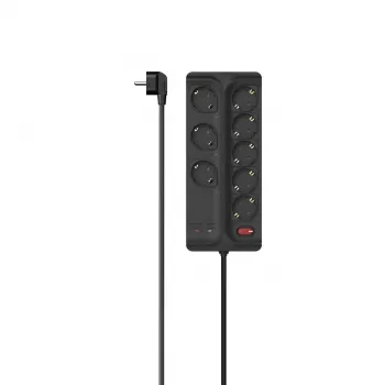 Hama 00223162 ilginimo laidas 1,5 m 8 kištukinių lizdų juodas