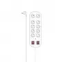 Hama 00223163 ilgintuvas 2 m 10 lizdų Baltas