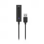 ACT AC9360 išorinė garso kortelė USB, 3,5 mm lizdas, 4 mygtukai