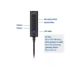 ACT AC9360 išorinė garso kortelė USB, 3,5 mm lizdas, 4 mygtukai