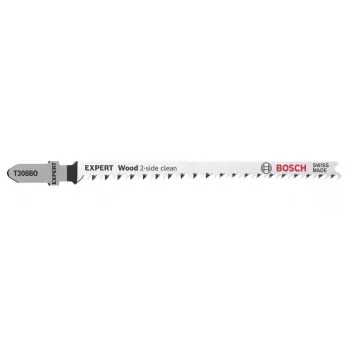 Pjūklelio ašmenys Bosch T 308 BO HCS plienas 2 vnt. kietmedžiui