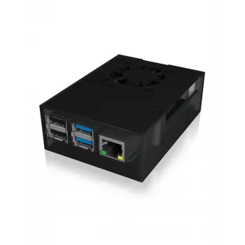 ICY BOX IB-RP108 Dėklas Raspberry Pi 4, permatomas, aliumininis, su aušintuvu
