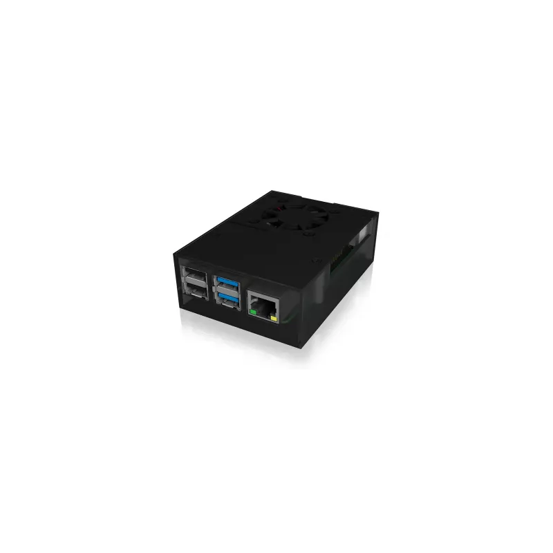 ICY BOX IB-RP108 Dėklas Raspberry Pi 4, permatomas, aliumininis, su aušintuvu
