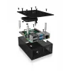ICY BOX IB-RP108 Dėklas Raspberry Pi 4, permatomas, aliumininis, su aušintuvu