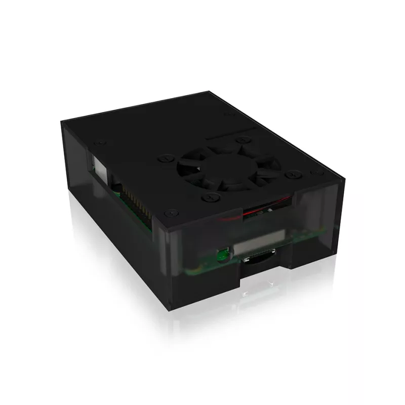 ICY BOX IB-RP108 Dėklas Raspberry Pi 4, permatomas, aliumininis, su aušintuvu