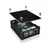 ICY BOX IB-RP110 Dėklas Juodas