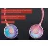 Unold Neck Fan Breezy Pink – nešiojamas kaklo ventiliatorius, rožinis, 2 ventiliatoriai, 8 h veikimo laikas, baltas, 1 vnt.