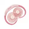 Unold Neck Fan Breezy Pink – nešiojamas kaklo ventiliatorius, rožinis, 2 ventiliatoriai, 8 h veikimo laikas, baltas, 1 vnt.