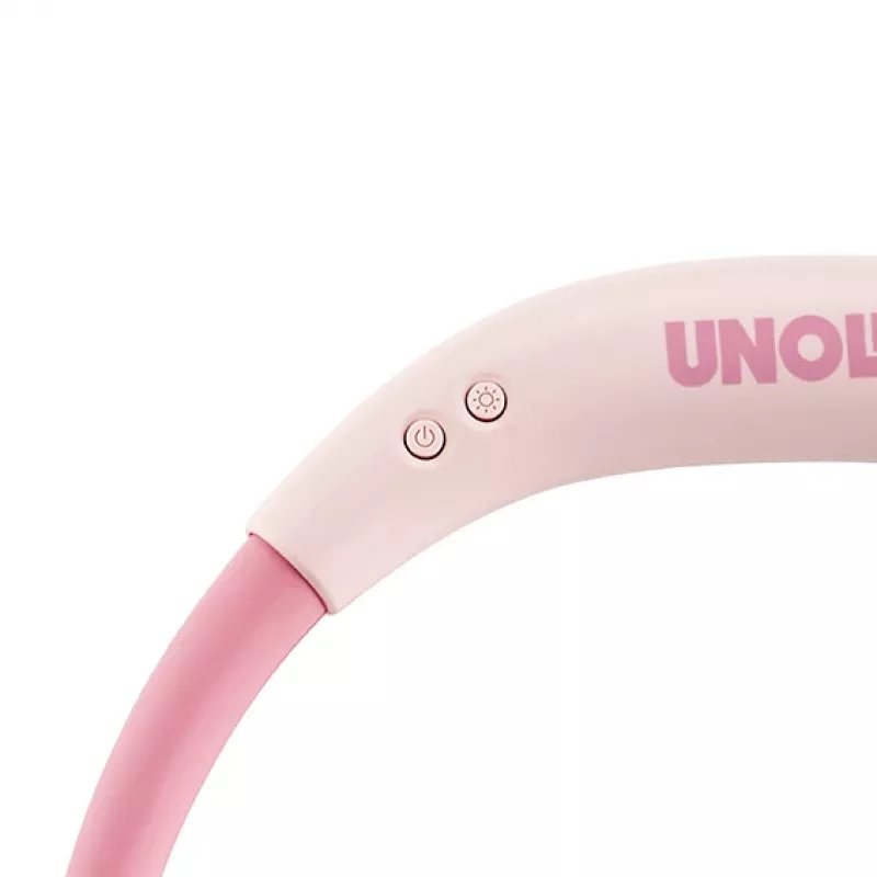 Unold Neck Fan Breezy Pink – nešiojamas kaklo ventiliatorius, rožinis, 2 ventiliatoriai, 8 h veikimo laikas, baltas, 1 vnt.