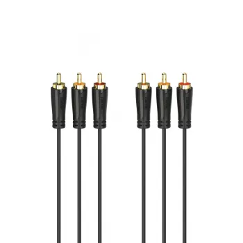 Hama 00205150 garso kabelis 1,5 m 3 x RCA juodas