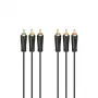 Hama 00205150 garso kabelis 1,5 m 3 x RCA juodas