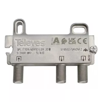 Skirstytuvas Televes 519502 Nerūdijantis plienas 5-2400 MHz