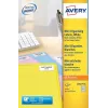 Mini etiketės lazeriniam spausdintuvui Avery L7651 geltonos