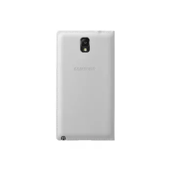 Samsung EF-WN900B dėklas Galaxy Note 3 – atverčiamas, baltas, odinis