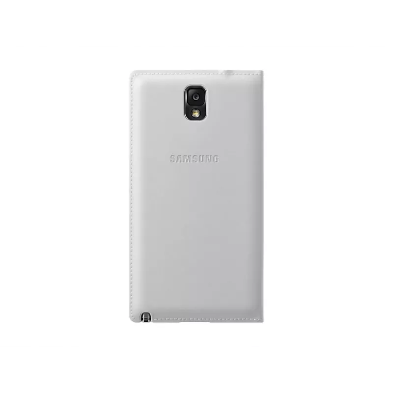 Samsung EF-WN900B dėklas Galaxy Note 3 – atverčiamas, baltas, odinis