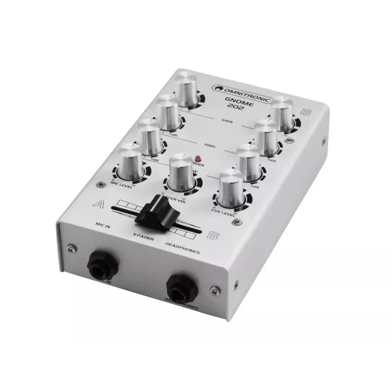 Mikseris Omnitronic 10006881 2 kanalų 20–20000 Hz sidabrinis