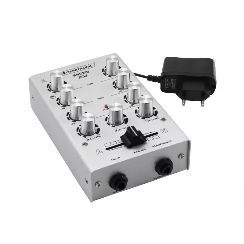 Mikseris Omnitronic 10006881 2 kanalų 20–20000 Hz sidabrinis