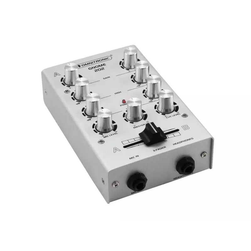 Mikseris Omnitronic 10006881 2 kanalų 20–20000 Hz sidabrinis