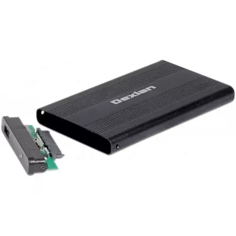 Dėklas HDD/SSD Dexlan 738308 Juodas 2,5 colio USB Type-A 5 Gbit/s