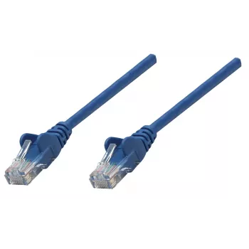 Intellinet tinklo jungiamasis kabelis, Cat6A, 0,25 m, mėlynas, varinis, S/FTP, LSOH / LSZH, RJ45, auksuoti kontaktai, su apsauga nuo užkliuvimo, su gaubtuku, viso gyvenimo garantija