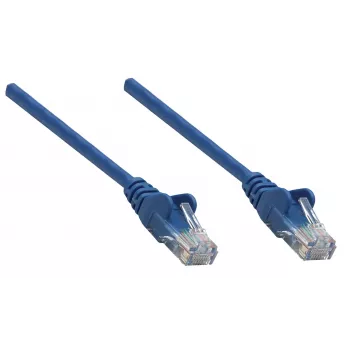 Intellinet tinklo jungiamasis kabelis, Cat6A, 0,25 m, mėlynas, varinis, S/FTP, LSOH / LSZH, RJ45, auksuoti kontaktai, su apsauga nuo užkliuvimo, su gaubtuku, viso gyvenimo garantija