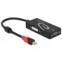 DeLOCK 62855 belaidis adapteris mini DisplayPort į VGA / HDMI / DVI, 0,2 m, juodas