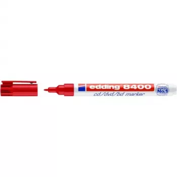Permanentinis markeris Edding 8400 raudonas, smailus antgalis
