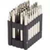 Antgalių rinkinys atsuktuvui KS Tools 911.7550 – 32 vnt., nikeliuoti, 75 mm, 1/4 colio šešiakampis kotas