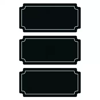 Lipnios etiketės HERMA 15413 Permanent Black 6 vnt.