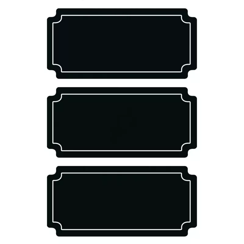 Lipnios etiketės HERMA 15413 Permanent Black 6 vnt.