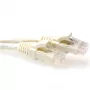 ACT Ivory 7 m U/UTP CAT6 jungiamasis laidas su RJ45 kištukais, apsauga nuo užkliuvimo
