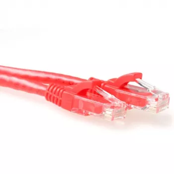 ACT Red 20 m U/UTP CAT6 jungiamasis kabelis su apsaugotais RJ45 kištukais