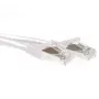 ACT White 0,5 m SFTP CAT6A patch kabelis su apsaugotais RJ45 kištukais
