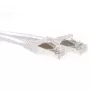 ACT White 10 m SFTP CAT6A pataisos laidas su apsauga nuo užsikabinimo ir RJ45 jungtimis