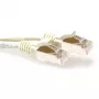 ACT Ivory 15 m LSZH SFTP CAT6A patch kabelis su RJ45 jungtimis