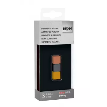 Magnetinė lenta Sigel GL724 – 3 vnt. neodimio magnetai aliumininiame korpuse
