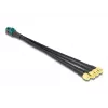 DeLOCK 90142 Koaksialinis kabelis 0,2 m Mini FAKRA Z 4 x SMA juodas