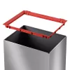Hailo Big-Box Swing L stačiakampė plieninė šiukšliadėžė sidabrinė