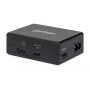 Manhattan Smart Video Multiport Dock, 5 prievadai: HDMI, USB-A (x2), USB-C (x2), su Power Delivery USB-C, įmontuotas maitinimo šaltinis, itin kompaktiškas, nuimamas maitinimo laidas, juoda, trejų metų garantija, mažmeninė dėžutė