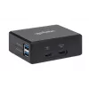 Manhattan Smart Video Multiport Dock, 5 prievadai: HDMI, USB-A (x2), USB-C (x2), su Power Delivery USB-C, įmontuotas maitinimo šaltinis, itin kompaktiškas, nuimamas maitinimo laidas, juoda, trejų metų garantija, mažmeninė dėžutė