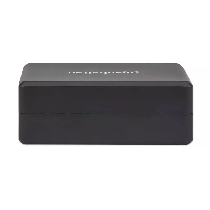 Manhattan Smart Video Multiport Dock, 5 prievadai: HDMI, USB-A (x2), USB-C (x2), su Power Delivery USB-C, įmontuotas maitinimo šaltinis, itin kompaktiškas, nuimamas maitinimo laidas, juoda, trejų metų garantija, mažmeninė dėžutė
