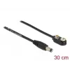 DeLOCK 86697 DC maitinimo laidas 5,5 x 2,1 mm (vyriškas) prie 9 V blokinės baterijos