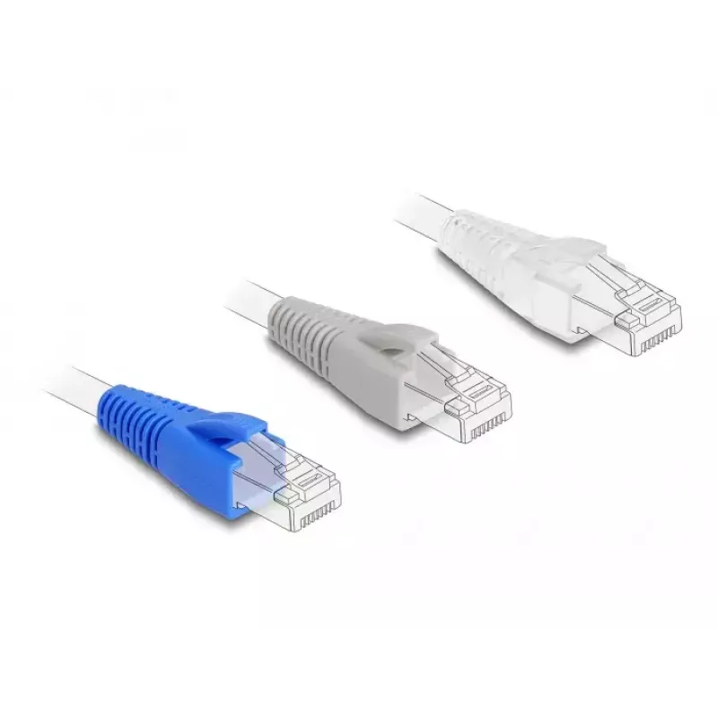 DeLOCK apsauginė įvorė RJ45 kištukui, pjaustoma, 50 vnt., spalvotos