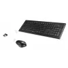 Hama Cortino belaidis klaviatūros ir pelės rinkinys RF, QWERTY, ukrainietiškas, juodas
