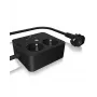 ICY BOX IB-MPS2220B-CH maitinimo ilgintuvas 1,9 m 2 AC lizdai Juodas