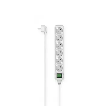 Hama 00223007 ilgintuvas 1,4 m 6 kištukinių lizdų Baltas